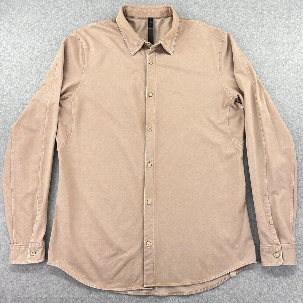 lululemon athletica salmon Casual Button Down Shirt